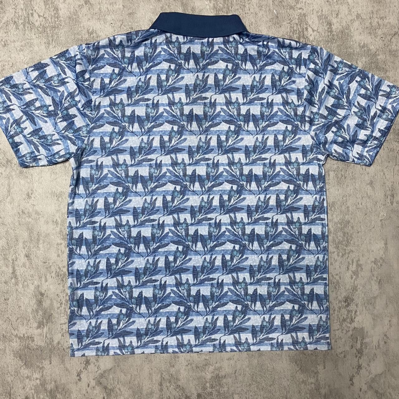 Other Blue and white striped short sleeve polo shirt Size US L / EU 52-54 / 3 - 4 Thumbnail