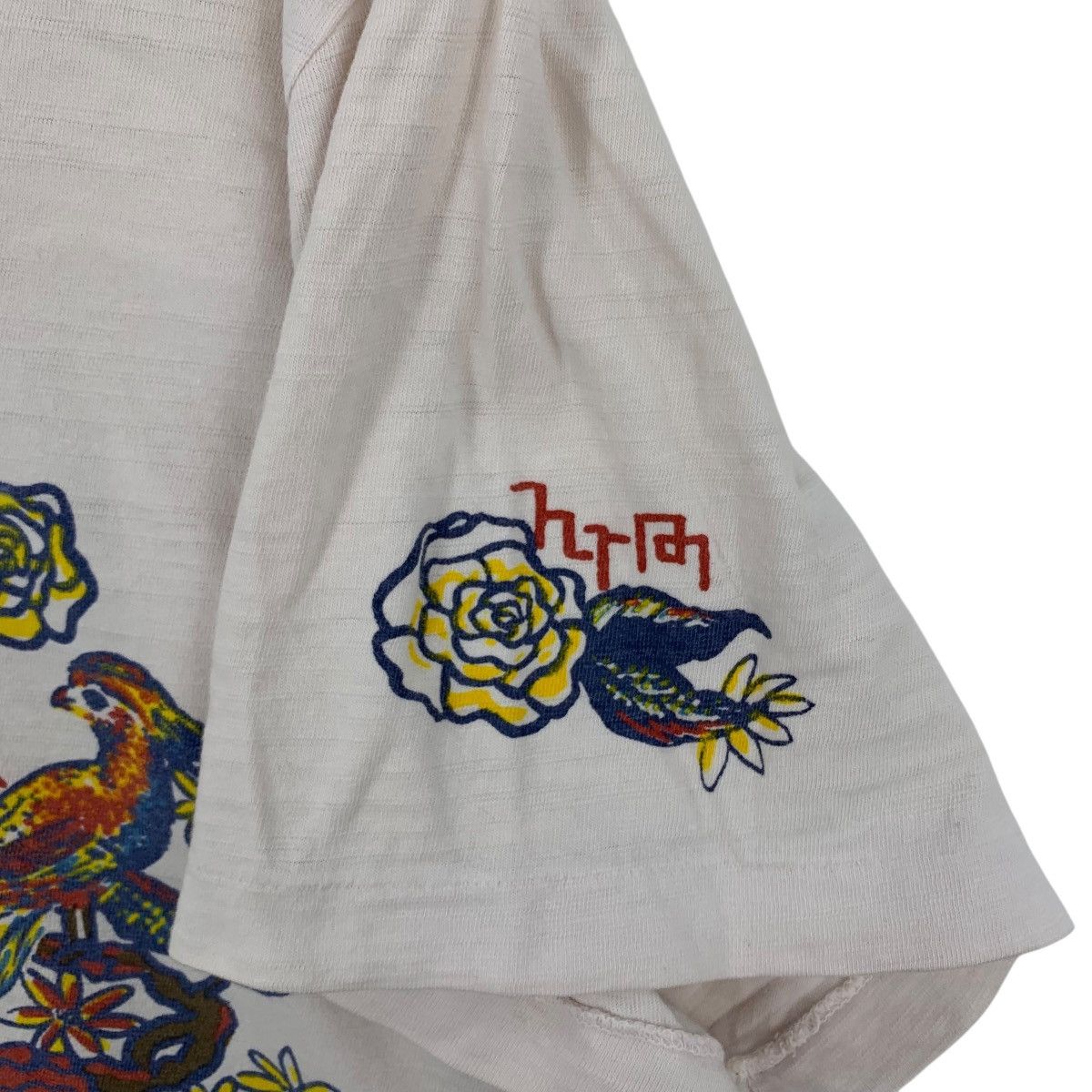 Japanese Brand HR MARKET Hollywood Ranch Hrm Flowers Birds Japanese Tshirt Size XL / US 12-14 / IT 48-50 - 4 Thumbnail