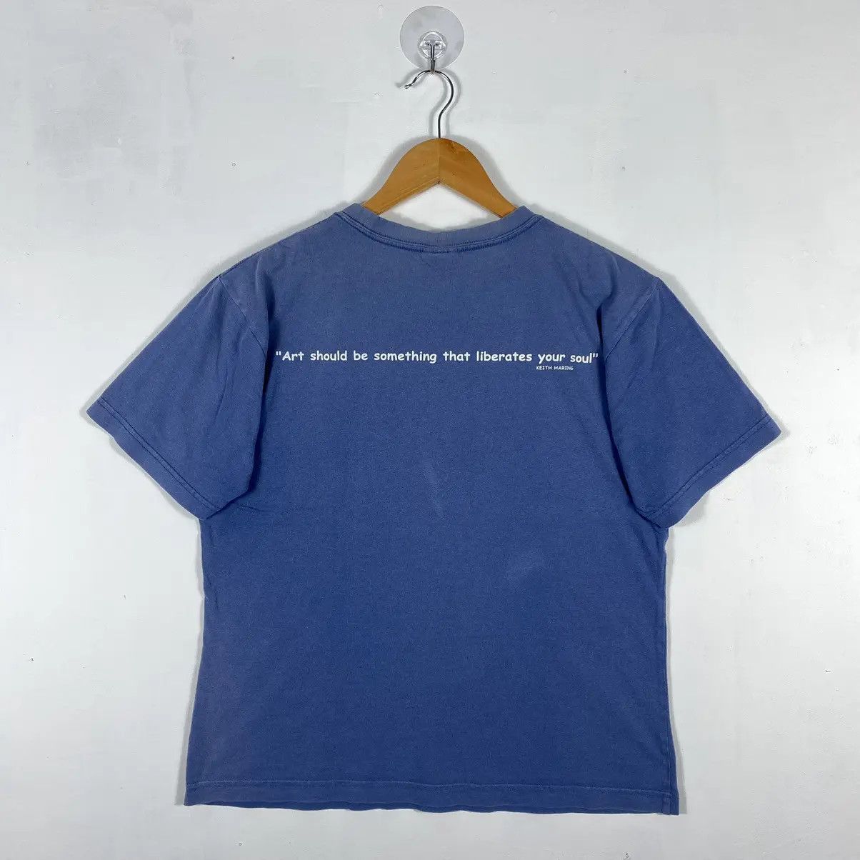 Keith Haring × Vintage Vintage 00's KEITH HARING All Logo Graphic Faded Tee Size US M / EU 48-50 / 2 - 6 Thumbnail
