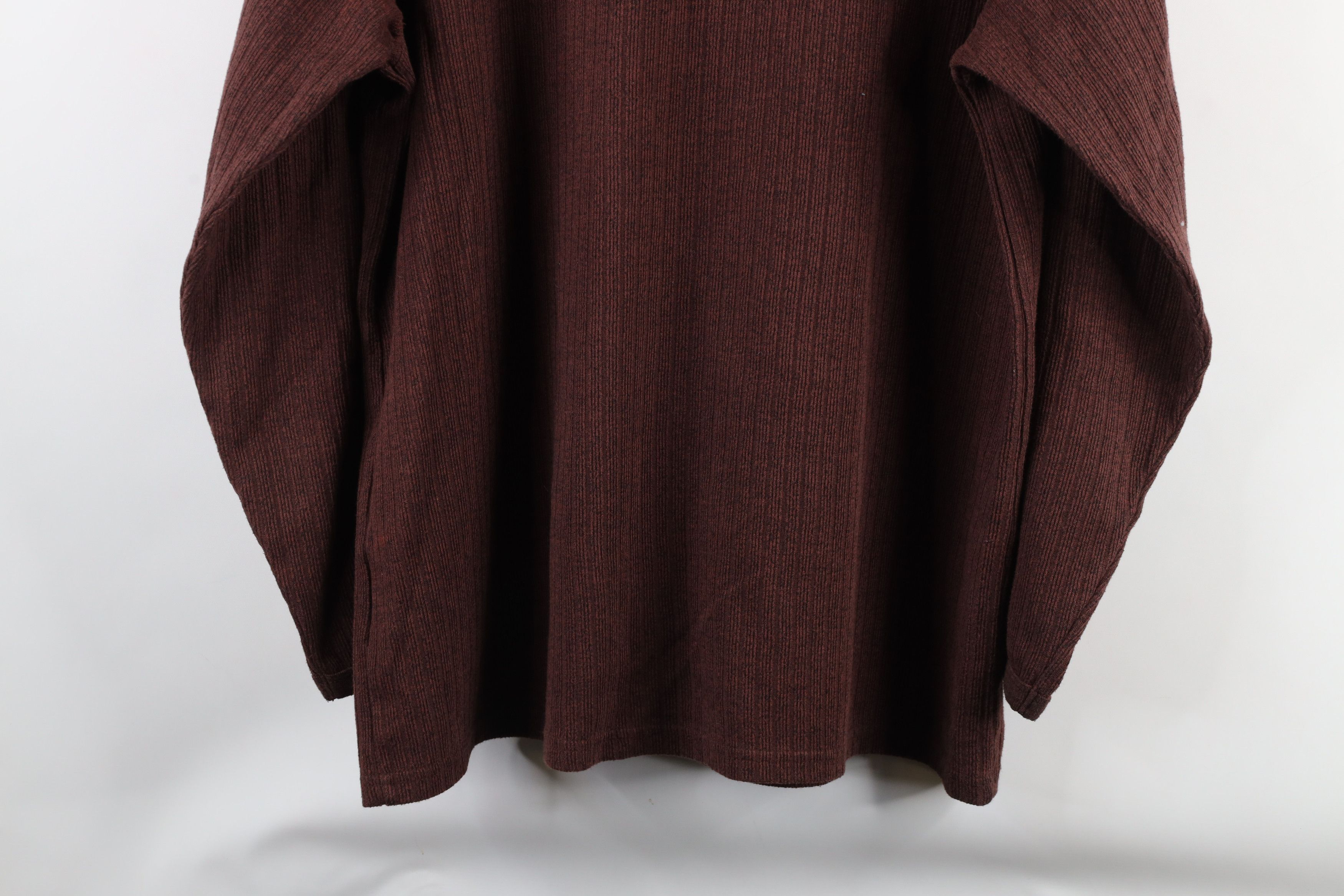 Vintage Vintage 90s Streetwear Ribbed Knit Long Sleeve T-Shirt Red Size US L / EU 52-54 / 3 - 13 Thumbnail