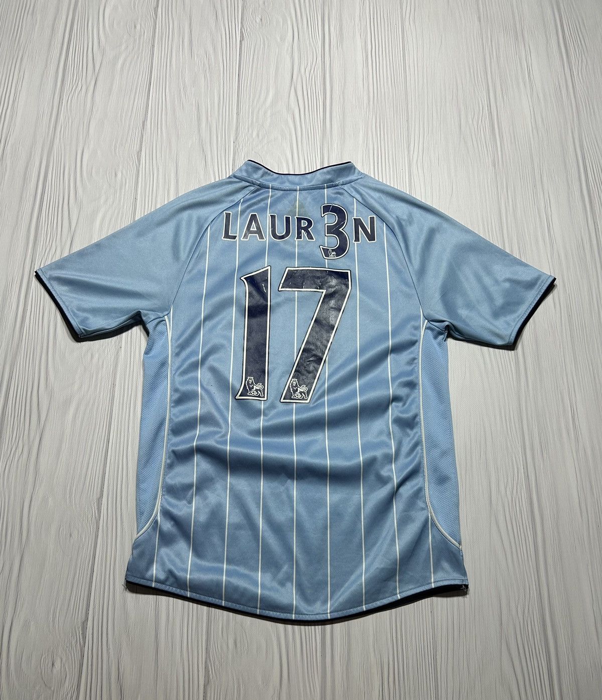 Le Coq Sportif Manchester City 2007 2008 Home Soccer Jersey Football Shirt Size US S / EU 44-46 / 1 - 2 Thumbnail