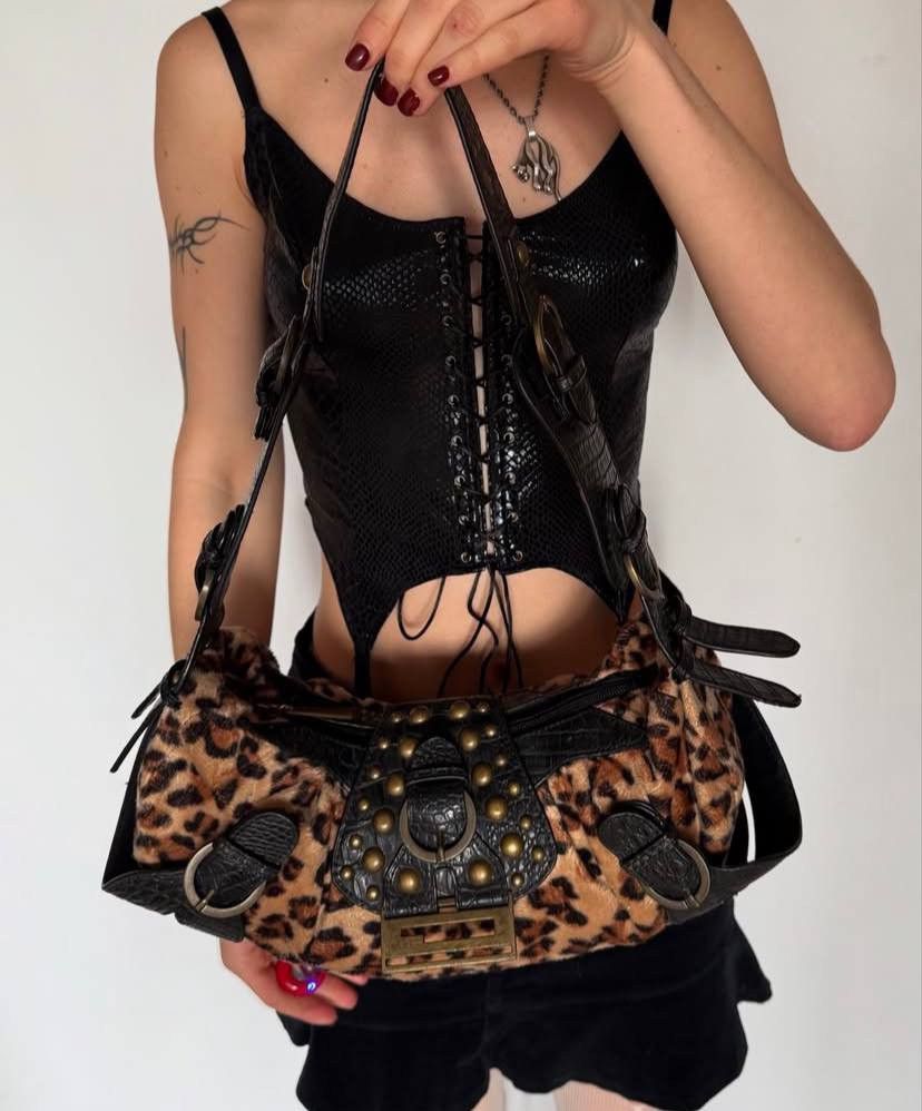 Vintage Vintage leopard shoulder bag Size ONE SIZE - 2 Thumbnail