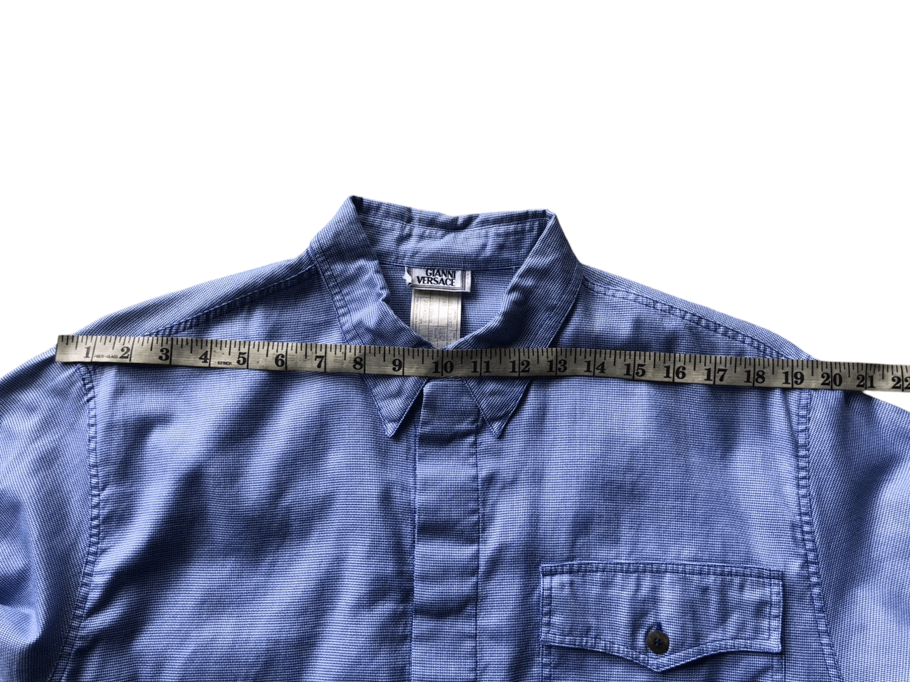 Versace Vintage Gianni Versace Single Pocket Long Sleeve Shirt Size US M / EU 48-50 / 2 - 18 Thumbnail