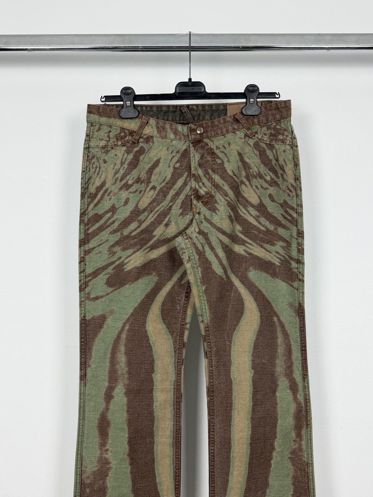 Roberto Cavalli Roberto Cavalli S/S2002 Reversible Psychedelic Denim Jeans Size 30" / US 8 / IT 44 - 2 Thumbnail