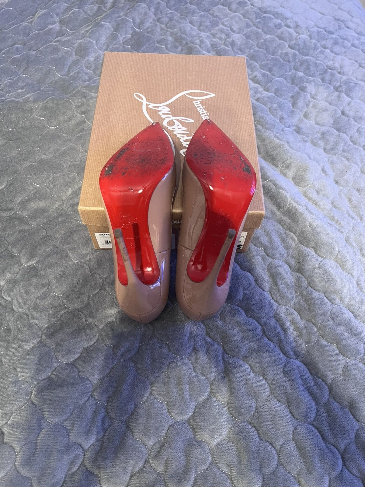 Christian Louboutin Christian Louboutin Kate 100 Patent Pump Size US 8 / IT 38 - 5 Thumbnail