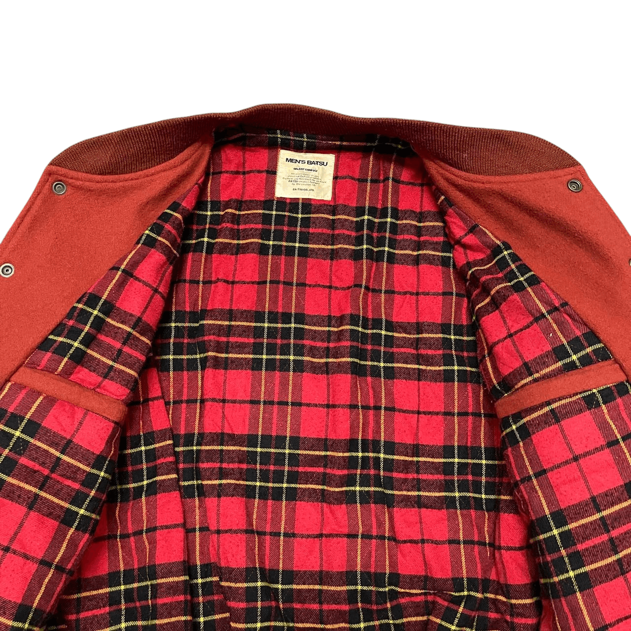 Japanese Brand Vintage Men's Ba-Tsu Varsity Jacket with Patches Size US M / EU 48-50 / 2 - 14 Thumbnail