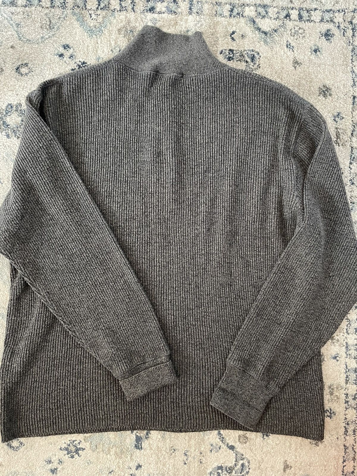Polo Ralph Lauren × Vintage English Rib High Neck Henley Jumper Size US XL / EU 56 / 4 - 4 Thumbnail