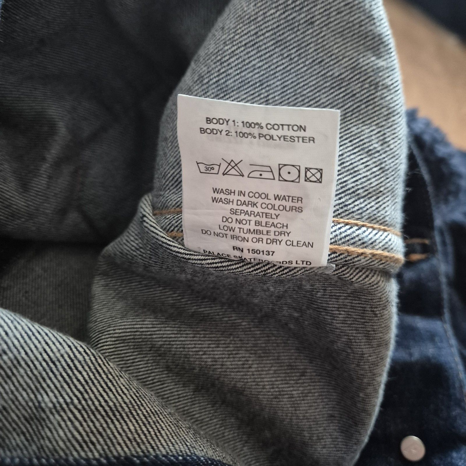 Palace Palace Grizzly Denim Jacket Indigo Medium Brand New FW21 Size US M / EU 48-50 / 2 - 6 Thumbnail