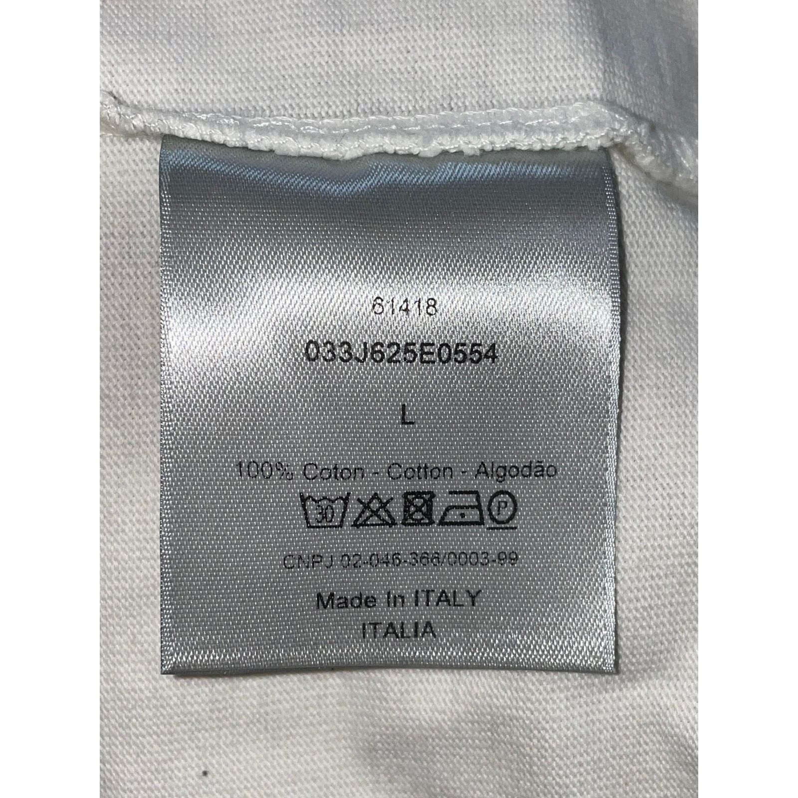 Dior Dior Shawn Stussy Grey & White Tee Size US L / EU 52-54 / 3 - 6 Thumbnail
