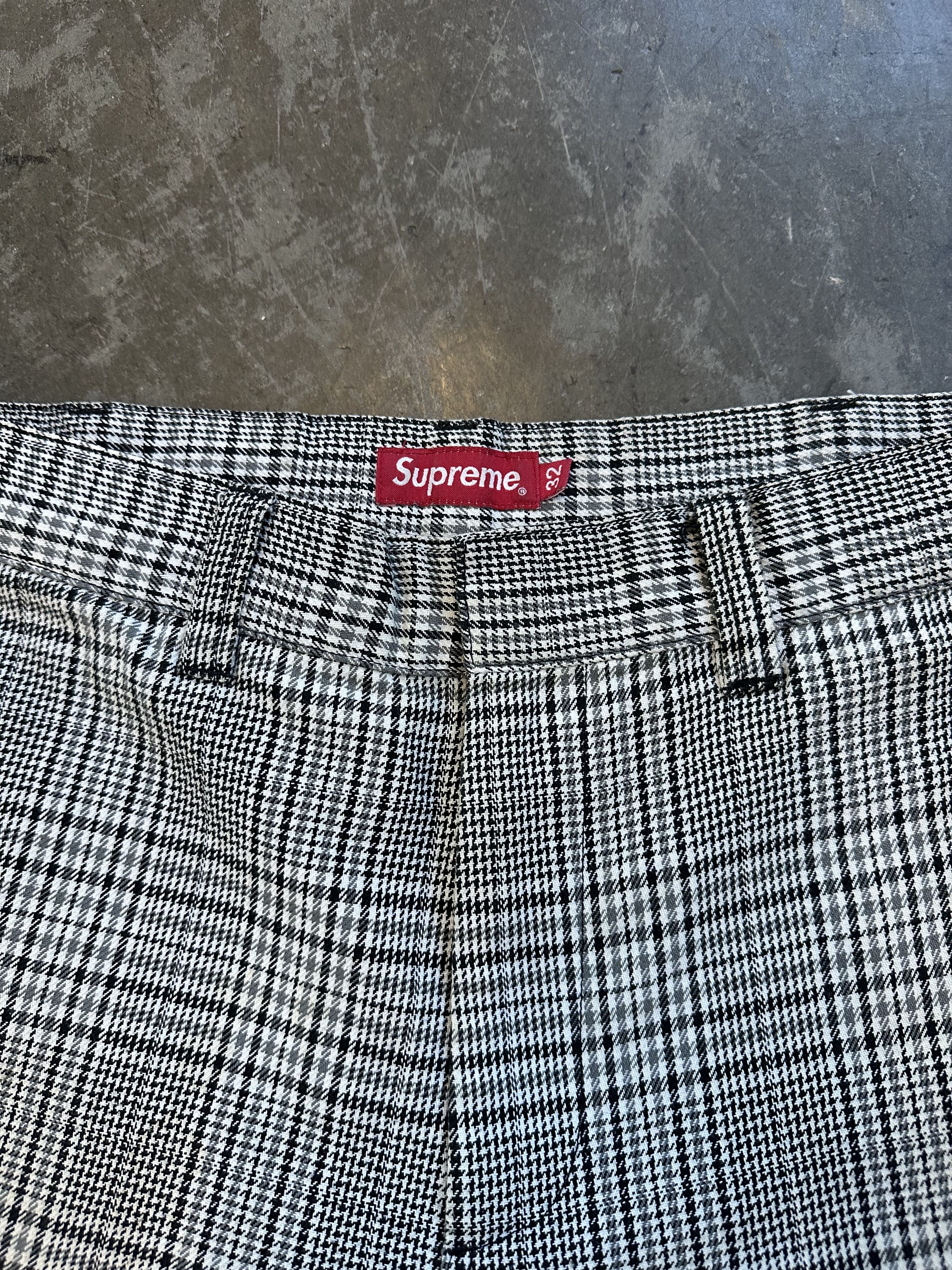 Supreme FINAL DROP Plaid Work Pants SS19 Size US 32 / EU 48 - 3 Thumbnail