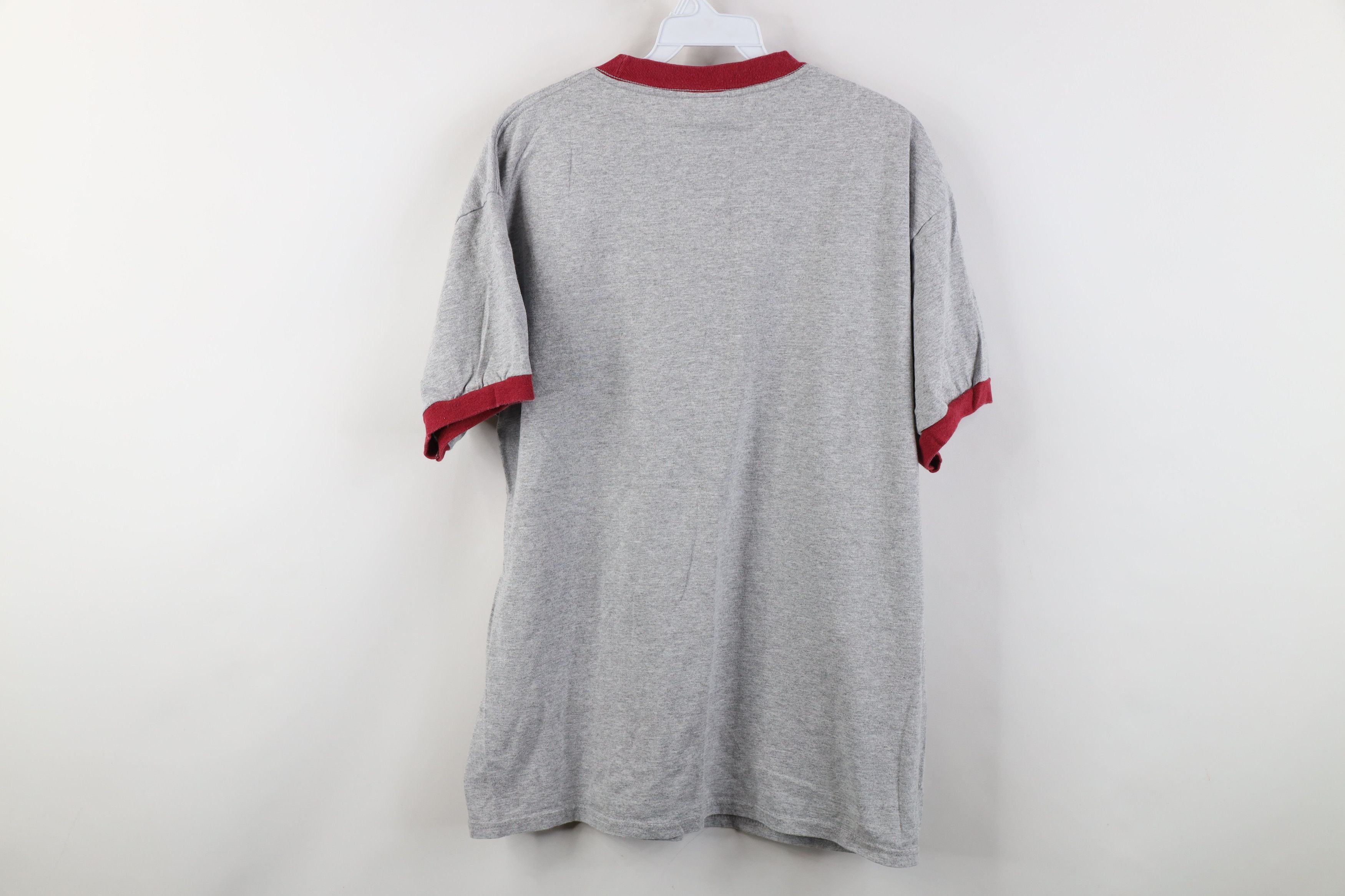 Vintage Vintage 90s Y2K Streetwear Blank Short Sleeve Ringer T-Shirt Size US L / EU 52-54 / 3 - 8 Thumbnail