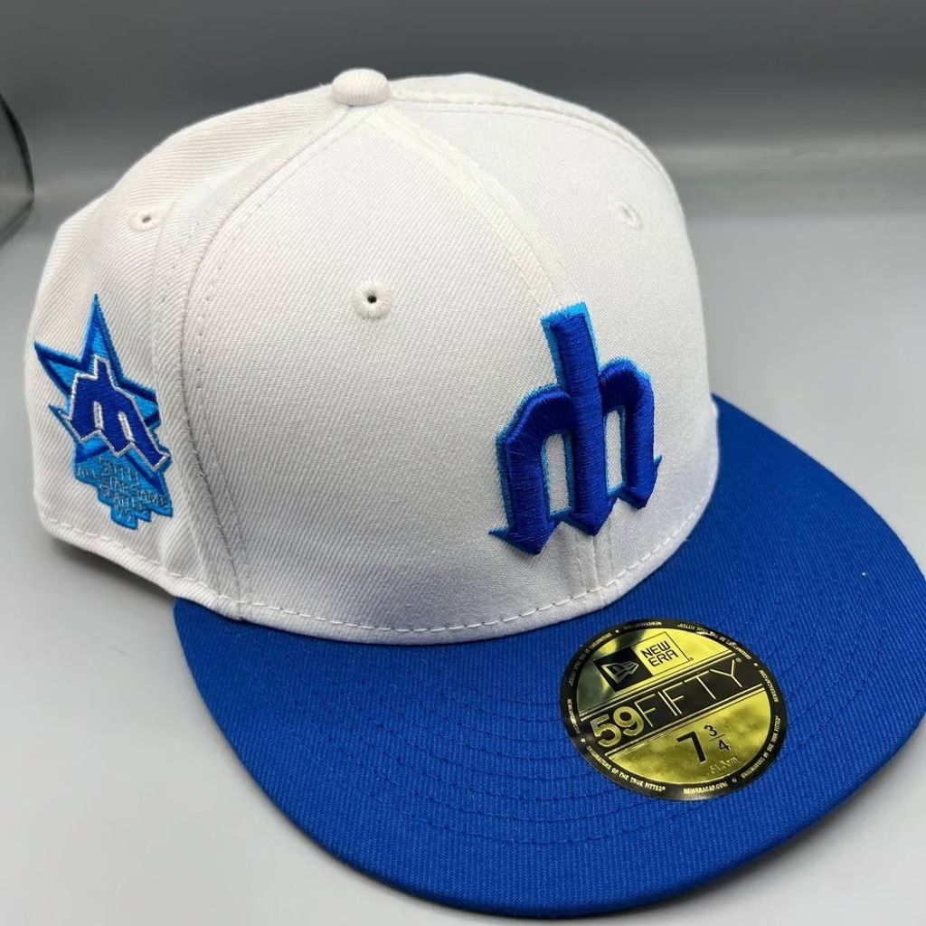 New Era Seattle Mariners Hat Men 7 3/4 59Fifty New Era Fitted Cap Size ONE SIZE - 1 Thumbnail
