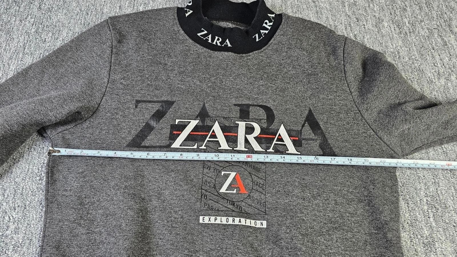 Zara Zara Exploration Mock Neck Sweatshirt Graphic Cotton Fits M Size US M / EU 48-50 / 2 - 10 Thumbnail