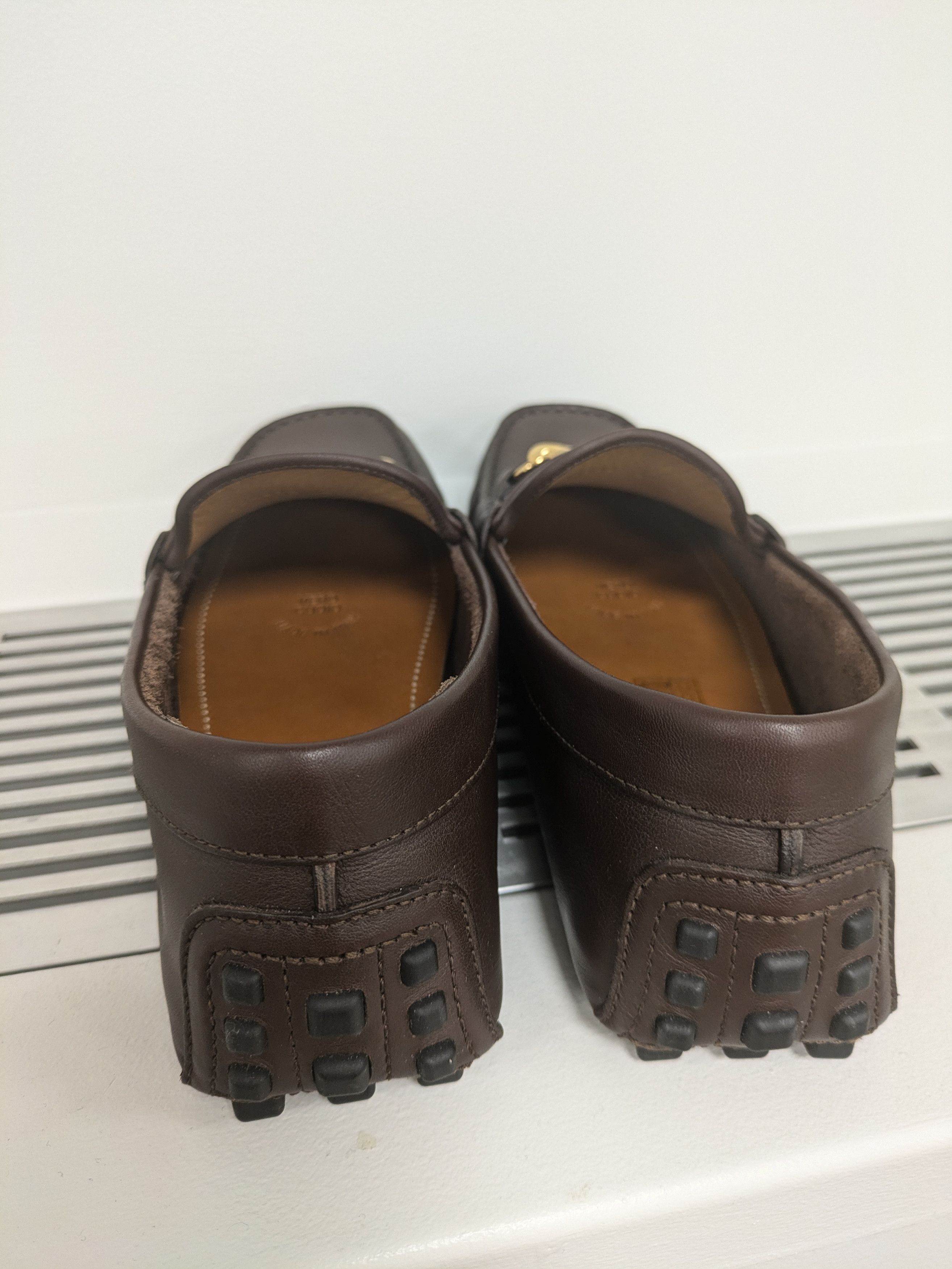 Gucci GUCCI Ayrton Webbing-Trimmed Horsebit Leather Driving Shoes Size US 8 / EU 41 - 5 Thumbnail