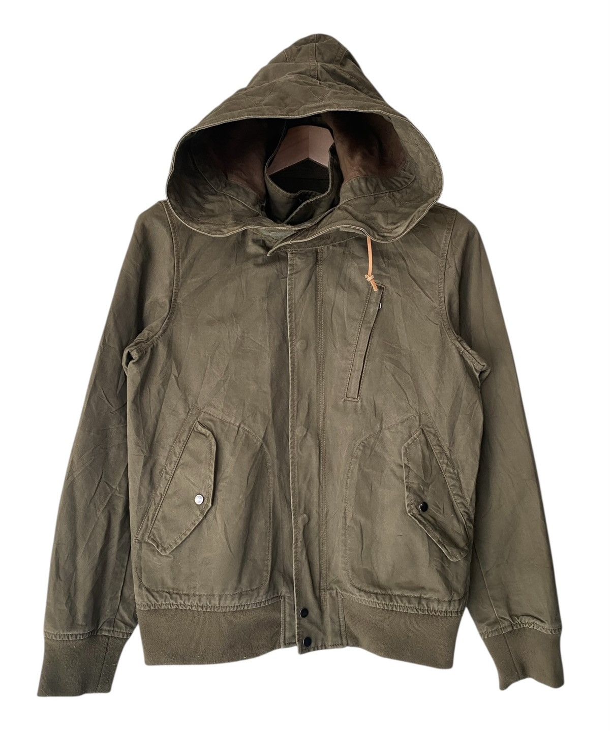 Beams Plus Rare THE BEAMS Double Collar Hoodie Jacket Zipper Size US M / EU 48-50 / 2 - 1 Thumbnail