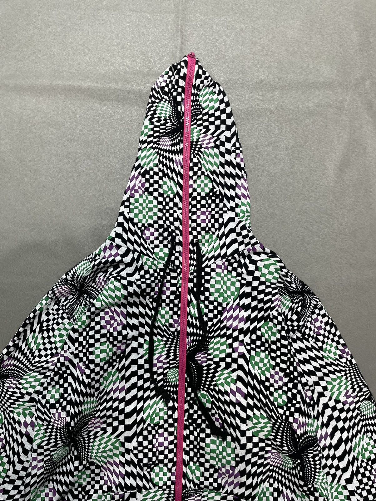 Hysteric Glamour Japanese Psychedelic Checked Hoodie Mask cyber Size US L / EU 52-54 / 3 - 3 Thumbnail