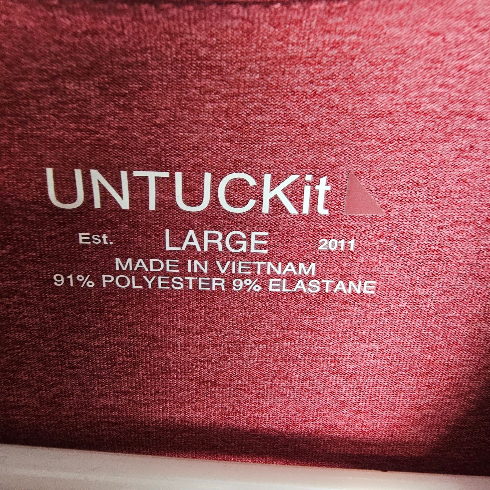 UNTUCKit Untuckit Mens Polo Shirt Sz L Business Casual Preppy Stretch Size US L / EU 52-54 / 3 - 6 Thumbnail