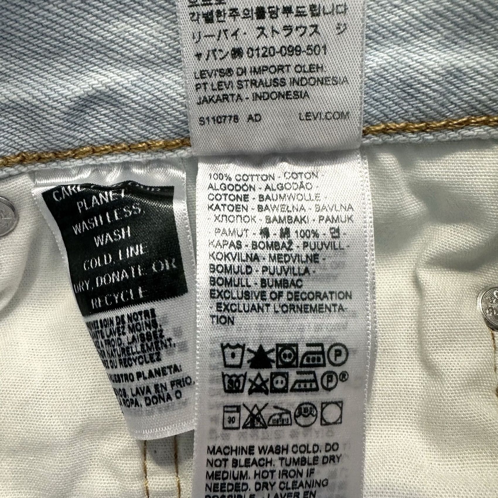 Levi's VINTAGE Levi's 501 Jeans? Short? (Not applicable) Size 24" / US 00 / IT 34 - 8 Thumbnail