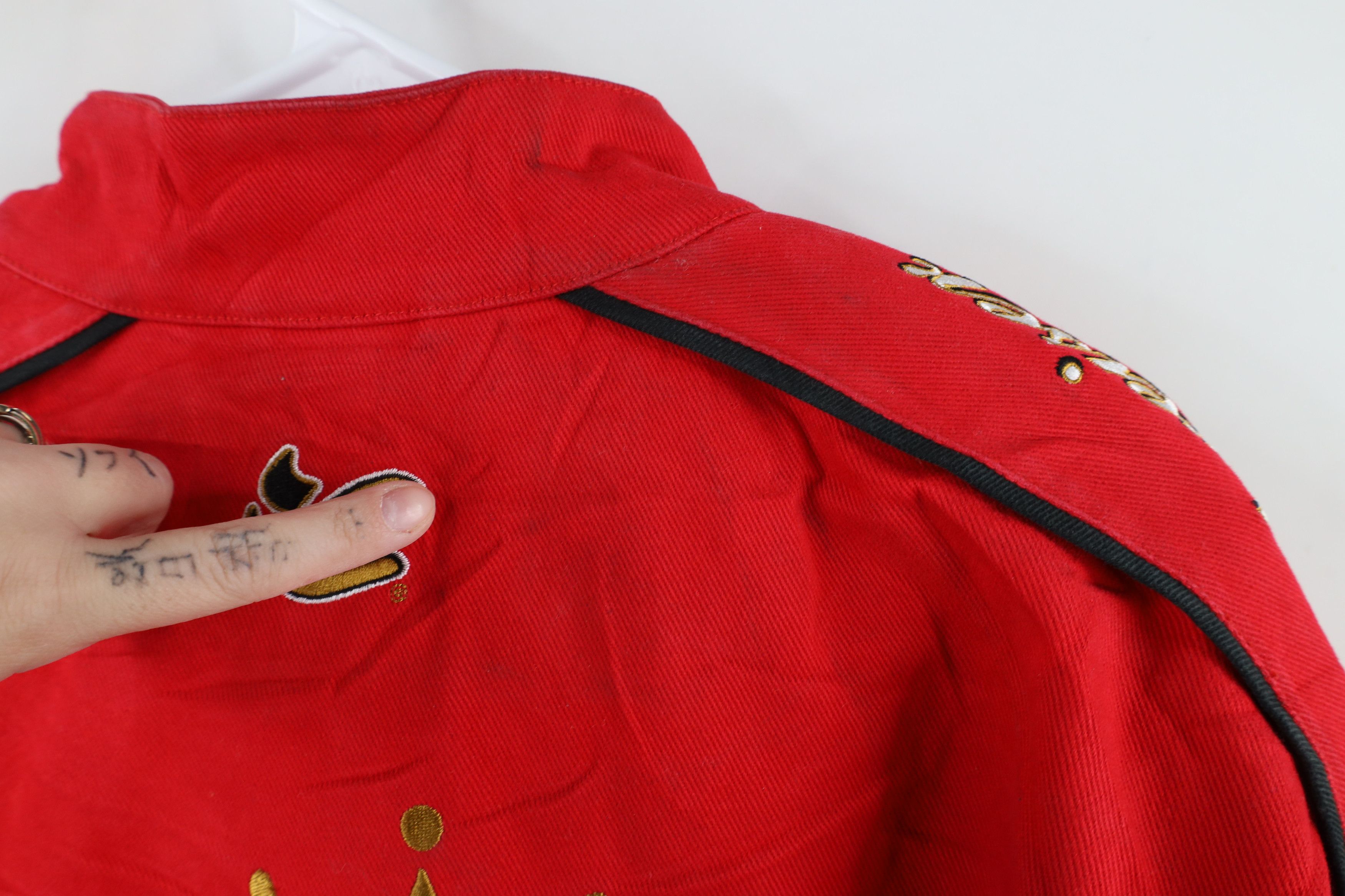 Vintage Vintage NASCAR Budweiser Dale Earnhardt Jr Pit Crew Jacket Size ONE SIZE - 19 Thumbnail