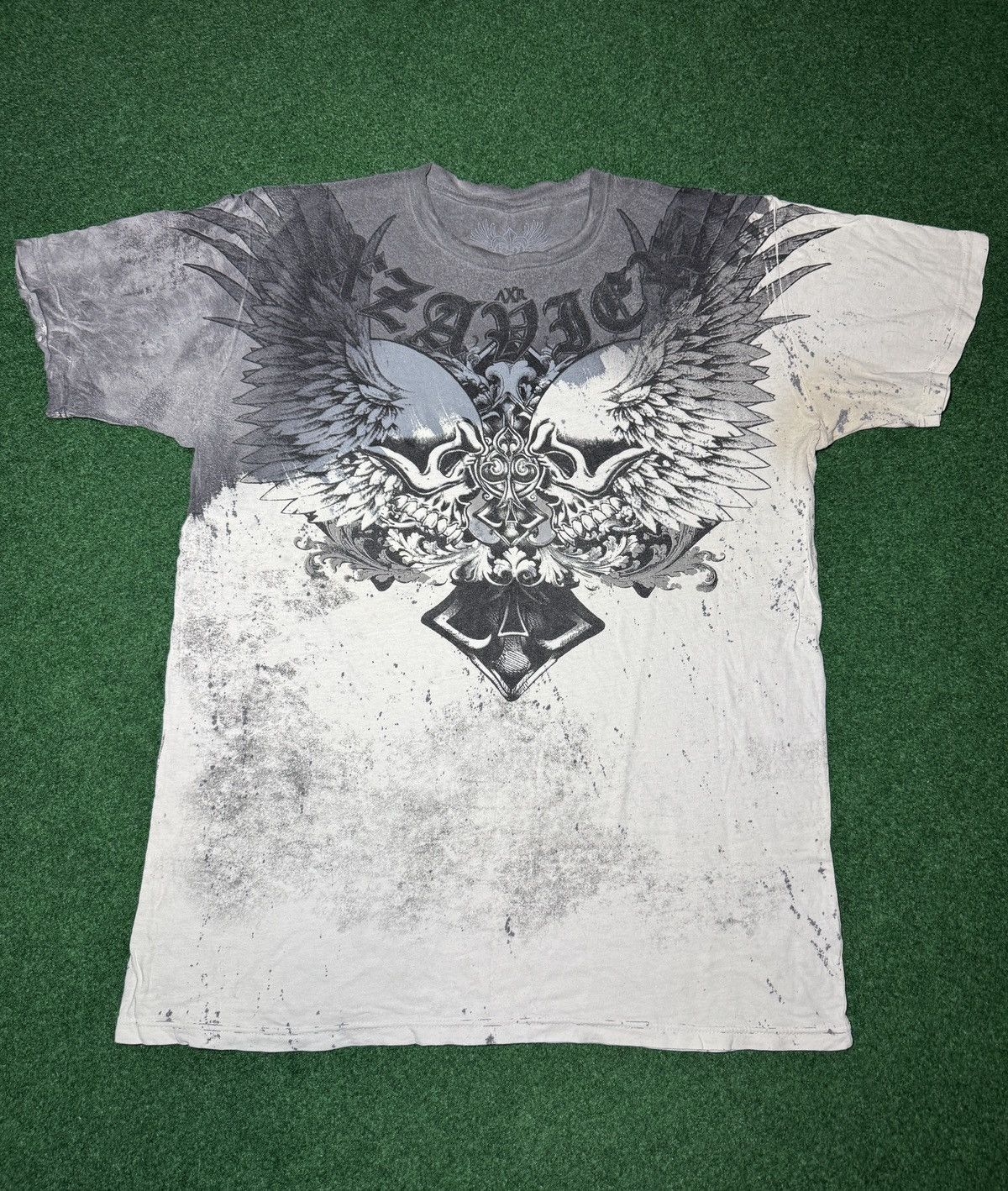 Affliction Y2K Xzavier Affliction Style Skull Gothic Grunge T Shirt Size US XXL / EU 58 / 5 - 1 Thumbnail