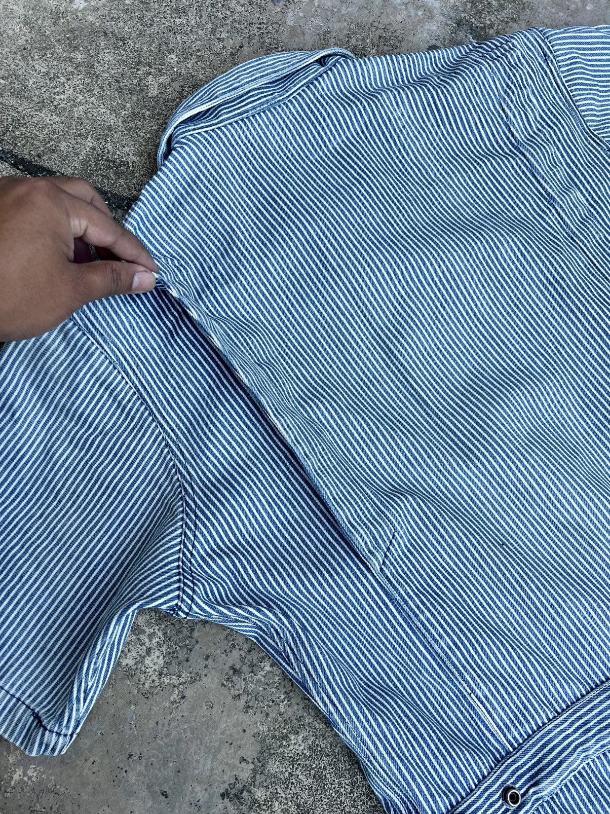 20471120 × Hysteric Glamour × Japanese Brand VINTAGE 291295HOMME HICKORY OVERALLS DENIM Size US M / EU 48-50 / 2 - 10 Thumbnail