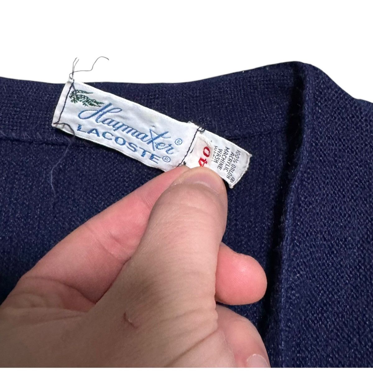 Lacoste × Vintage 60s Haymaker Lacoste Alligator Cardigan Sweater Women’s S Size S / US 4 / IT 40 - 8 Thumbnail