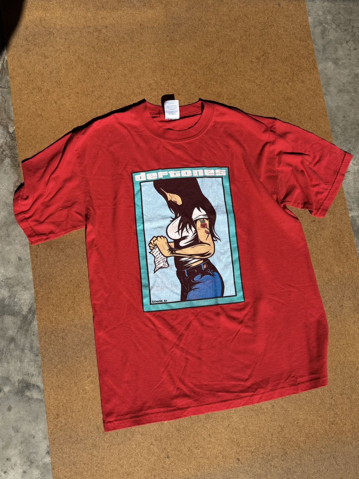 Vintage DEFTONES Vintage 2003 Jermaine Rogers print Medium Size US M / EU 48-50 / 2 - 1 Thumbnail