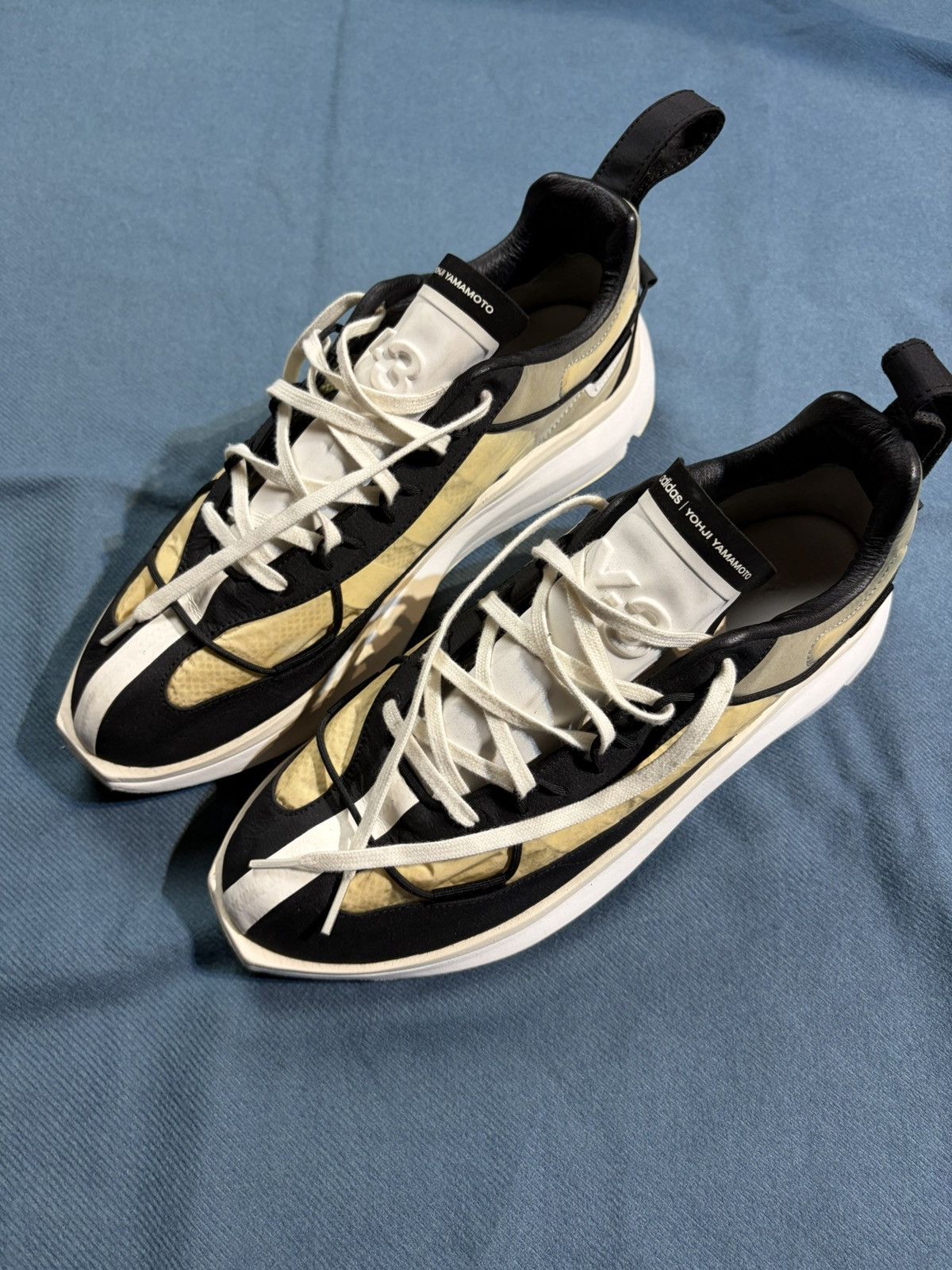 Adidas × Y-3 Yohji Yamamoto Y3 Adidas Shiku Run Core Chalk White Black Size US 10 / EU 43 - 1 Thumbnail