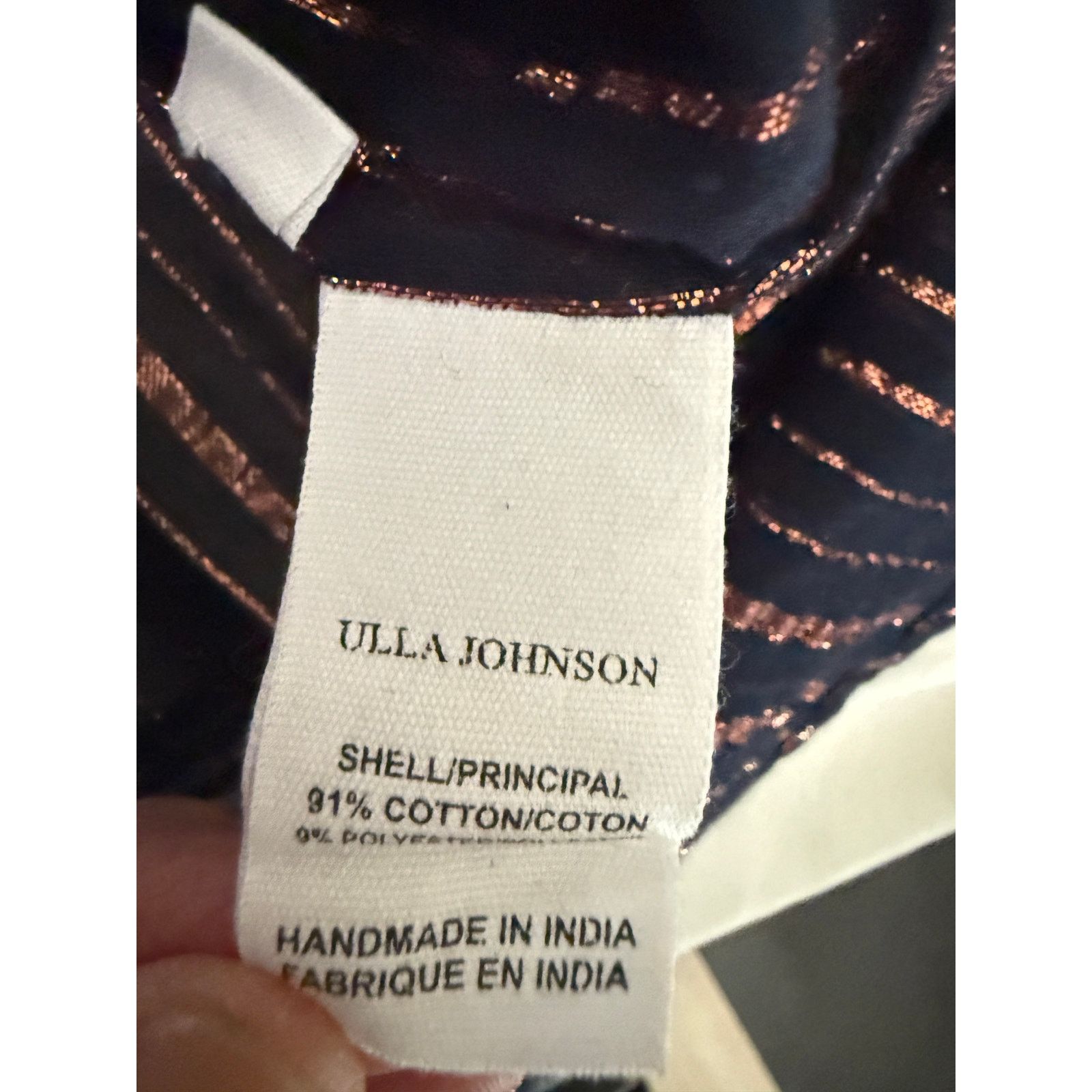 Ulla Johnson Ulla Johnson Cora Metallic Striped Top $210 size 4 Size S / US 4 / IT 40 - 8 Thumbnail