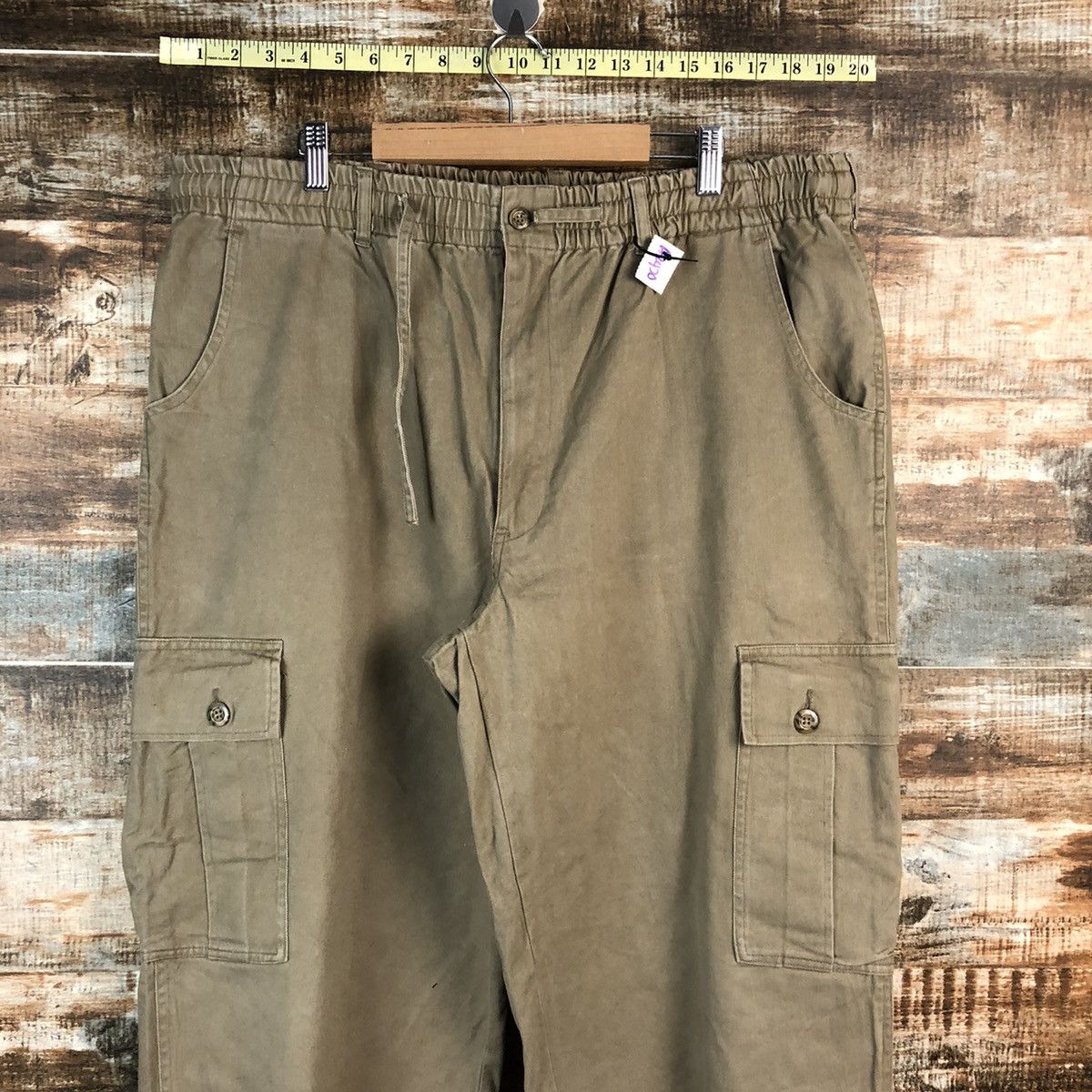 Japanese Brand Japanese Brand Brown Cargo Multipocket Pants #A2420 Size US 35 - 4 Thumbnail