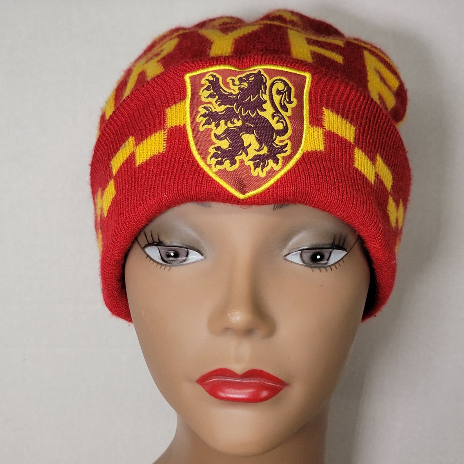 Other Harry Potter Red & Yellow Gryffindor Knit Beanie Size ONE SIZE - 3 Thumbnail