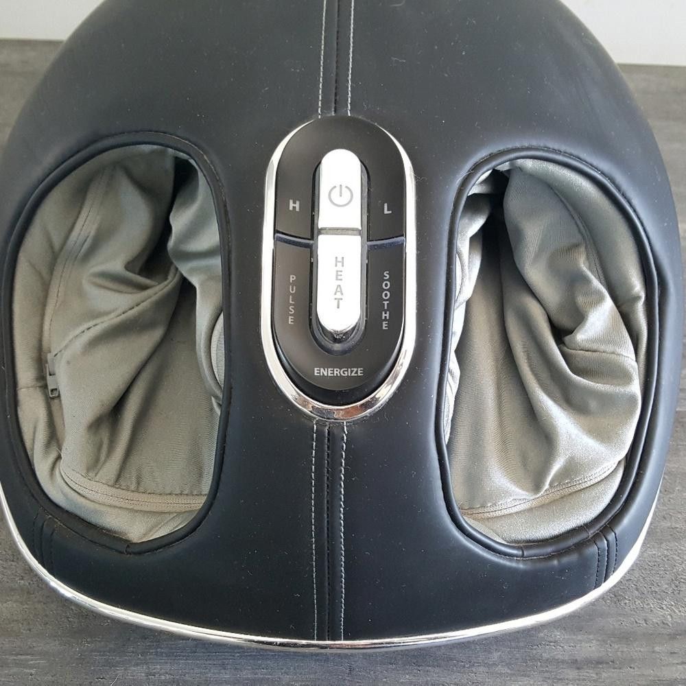 Designer Black Brookstone Shiatsu Foot Massager w/Heat Size ONE SIZE - 2 Thumbnail