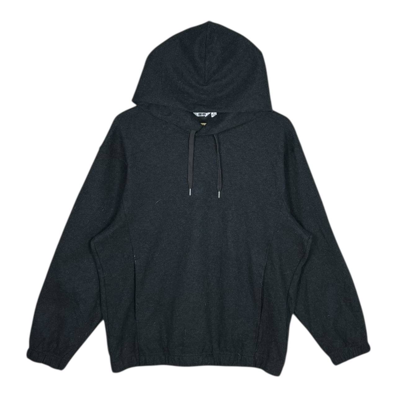 Lemaire × Uniqlo Uniqlo U Brushed Jersey Hoodie Lemaire Boxy Fit Dark Grey M Size US M / EU 48-50 / 2 - 1 Thumbnail