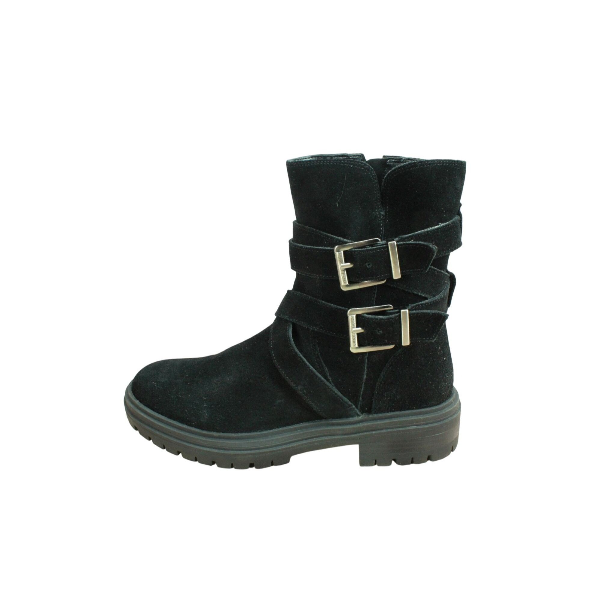 Leather × Vince Camuto Vince Camuto Belisha Women's Suede Zip Buckled Combat Boots Size US 7 / IT 37 - 1 Thumbnail