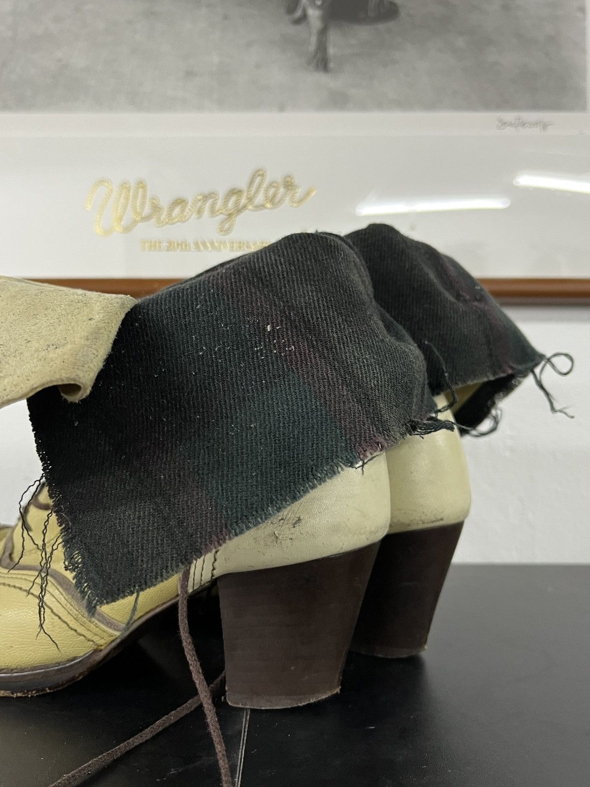 KMRii Vintage Alfredo Bannister Chloe Style Fold Boots With Heels Size US 5 / IT 35 - 20 Thumbnail