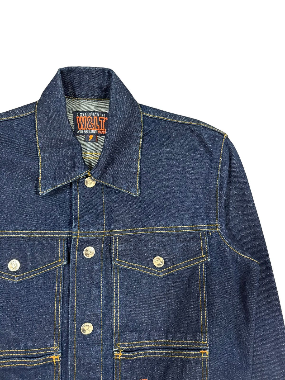W&LT Vtg🔥Walter Van Beirendonck Wild And Trash Denim Jacket Size US S / EU 44-46 / 1 - 9 Thumbnail