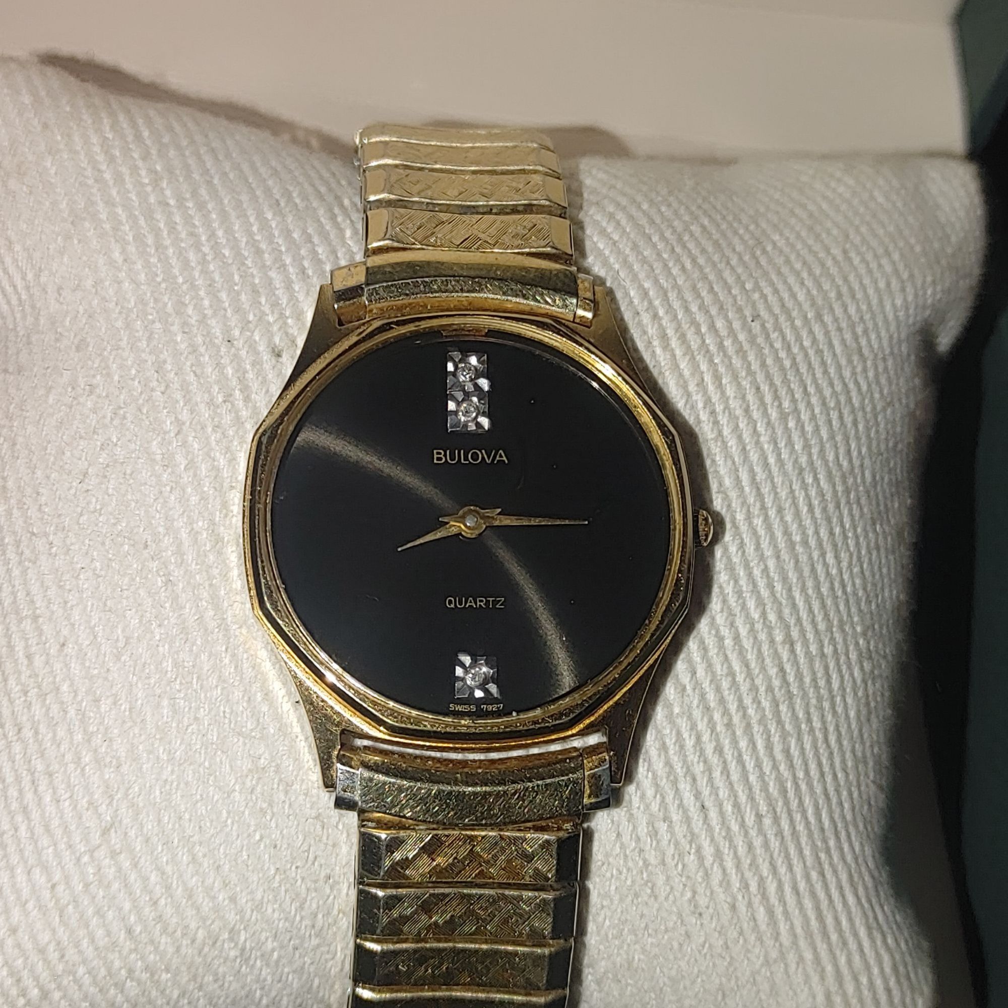 Bulova Bulova Quartz Gold Tone Watch Vintage Diamond Accents Stainl Size ONE SIZE - 4 Thumbnail