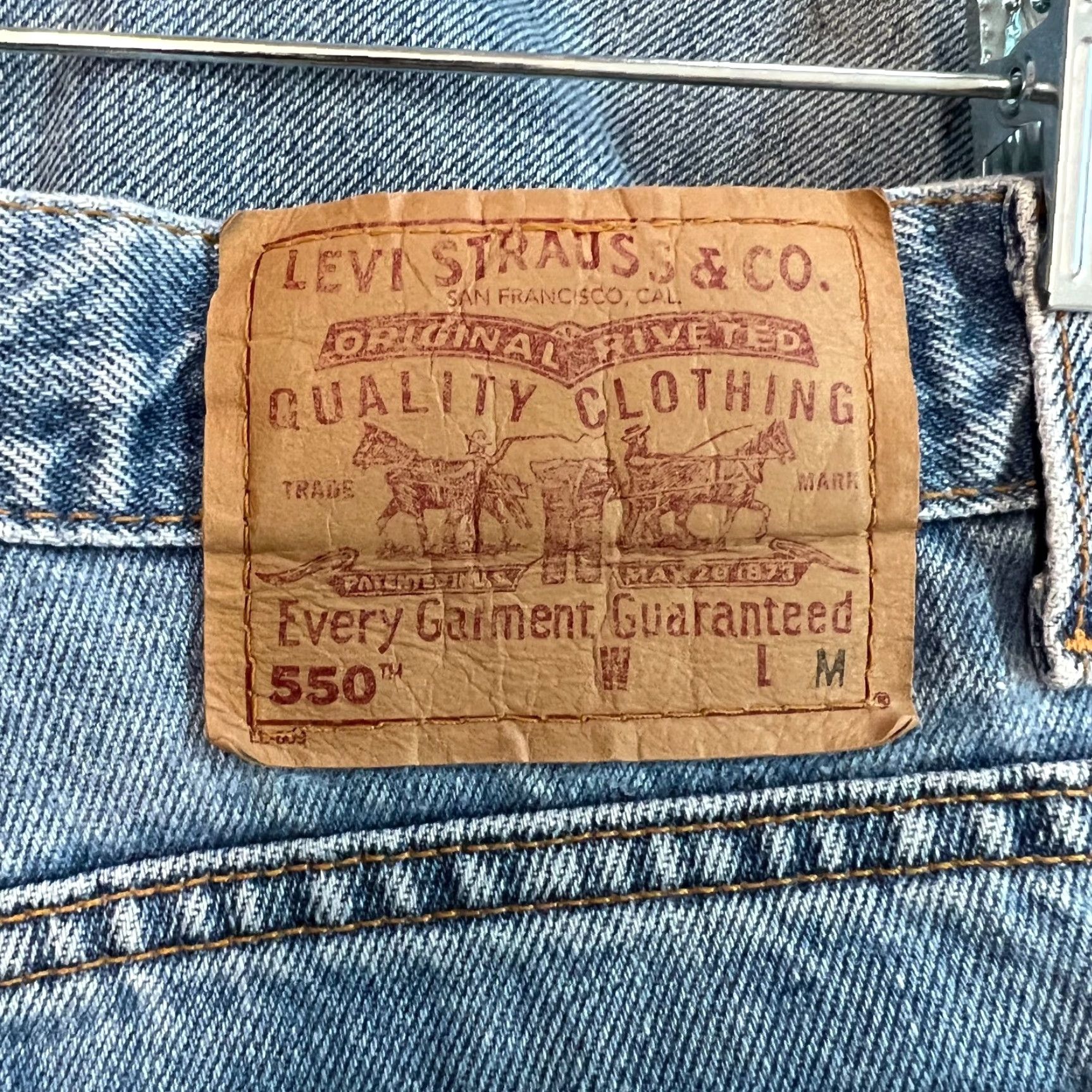 Levi's VINTAGE Levi's Jeans 550 Women Size 16 Blue Denim 30in Inseam Relaxed Tapered USA Made Womens Size 38" / US 16 / IT 52 - 7 Thumbnail