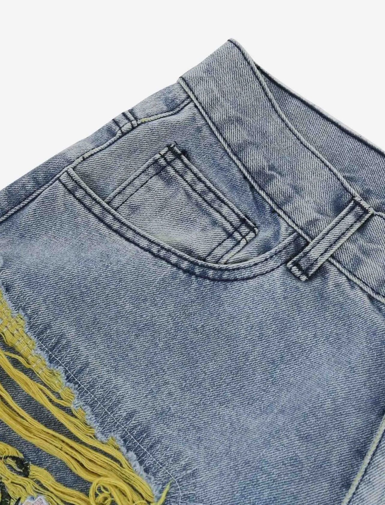 Japanese Brand × Vintage Embroidery Jeans Size US 30 / EU 46 - 4 Thumbnail