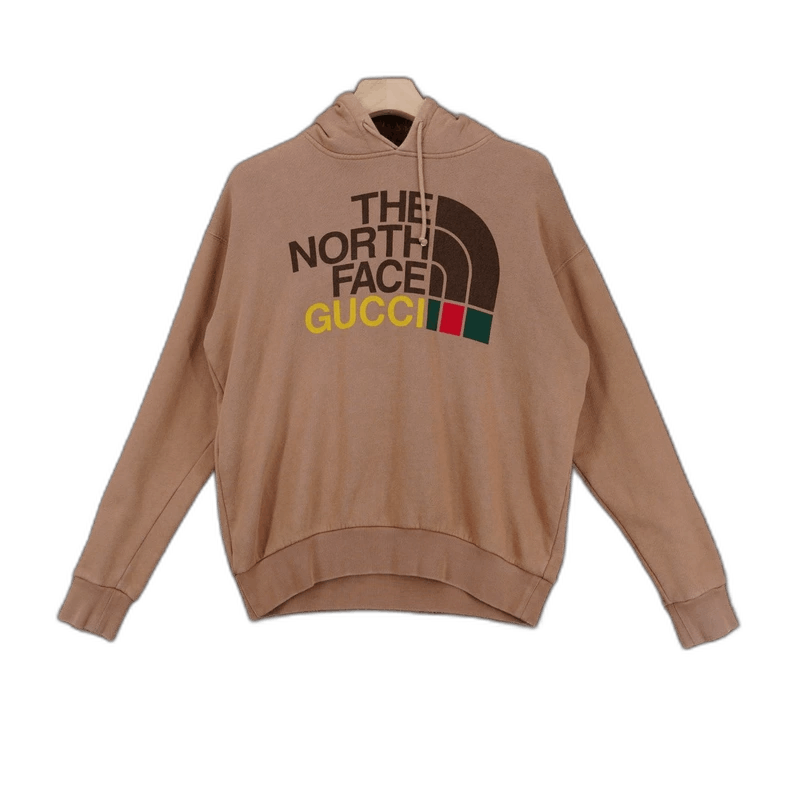 Hoodie Gucci Tnf Collab Gucci TNF Collaboration Hoodie In Beige Color