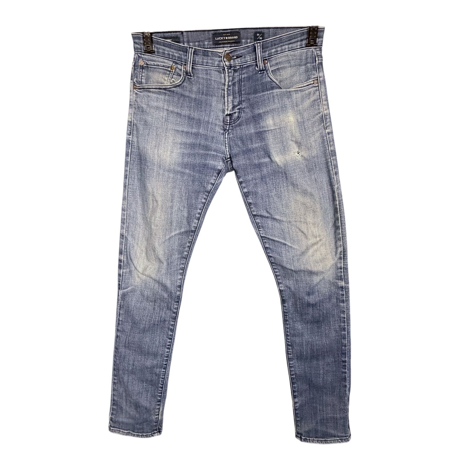 Lucky Brand Lucky Brand Men's 31x32 Distressed 110 Skinny Stretch Jeans Size US 31 - 3 Thumbnail