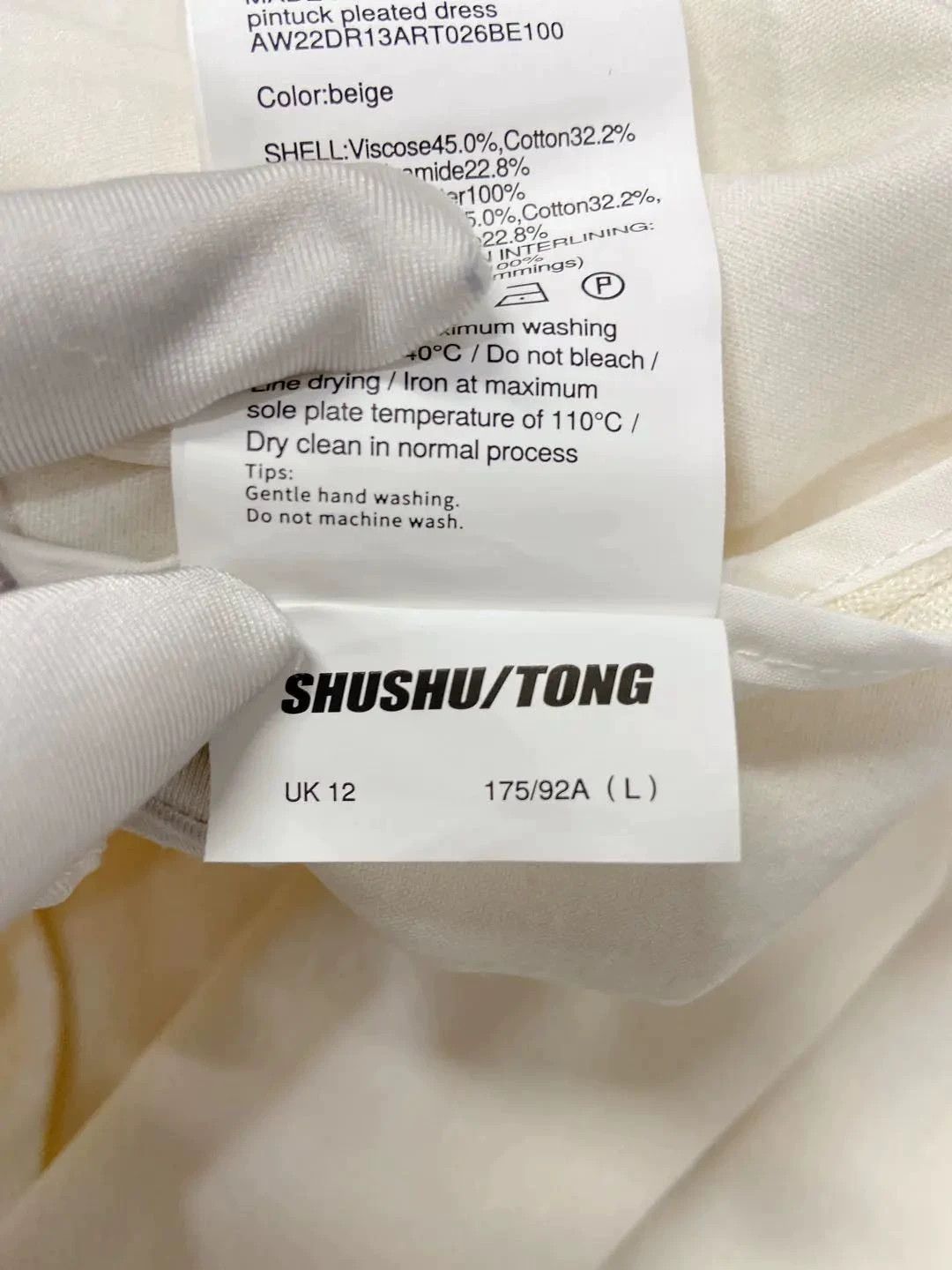 Shushu/Tong Shushu Tong Double Bow Wide Pleated Women's Dress Size M / US 6-8 / IT 42-44 - 8 Thumbnail