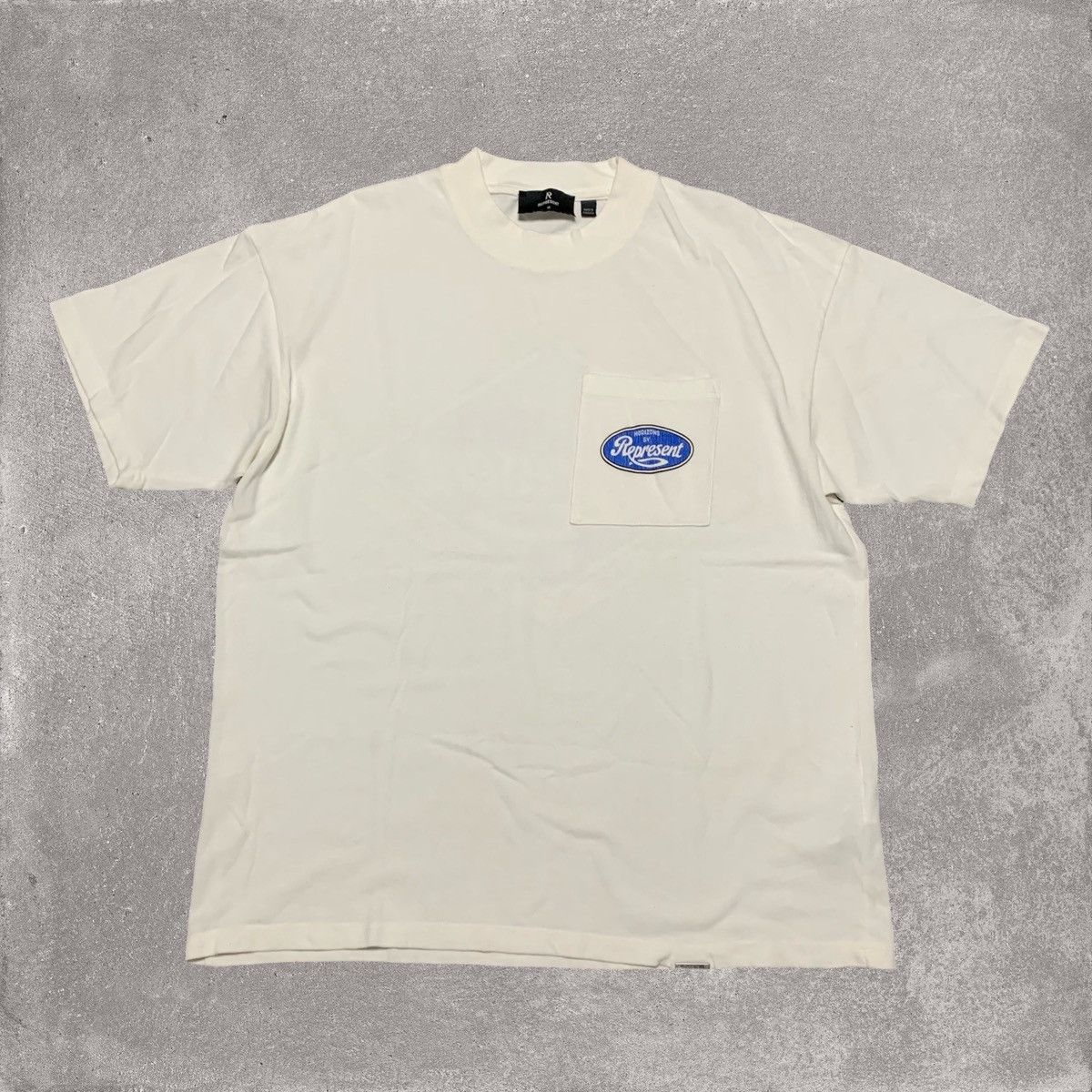 Represent Clo. Represent Medium Classic Parts Flat White Pocket Tee Size US M / EU 48-50 / 2 - 2 Thumbnail