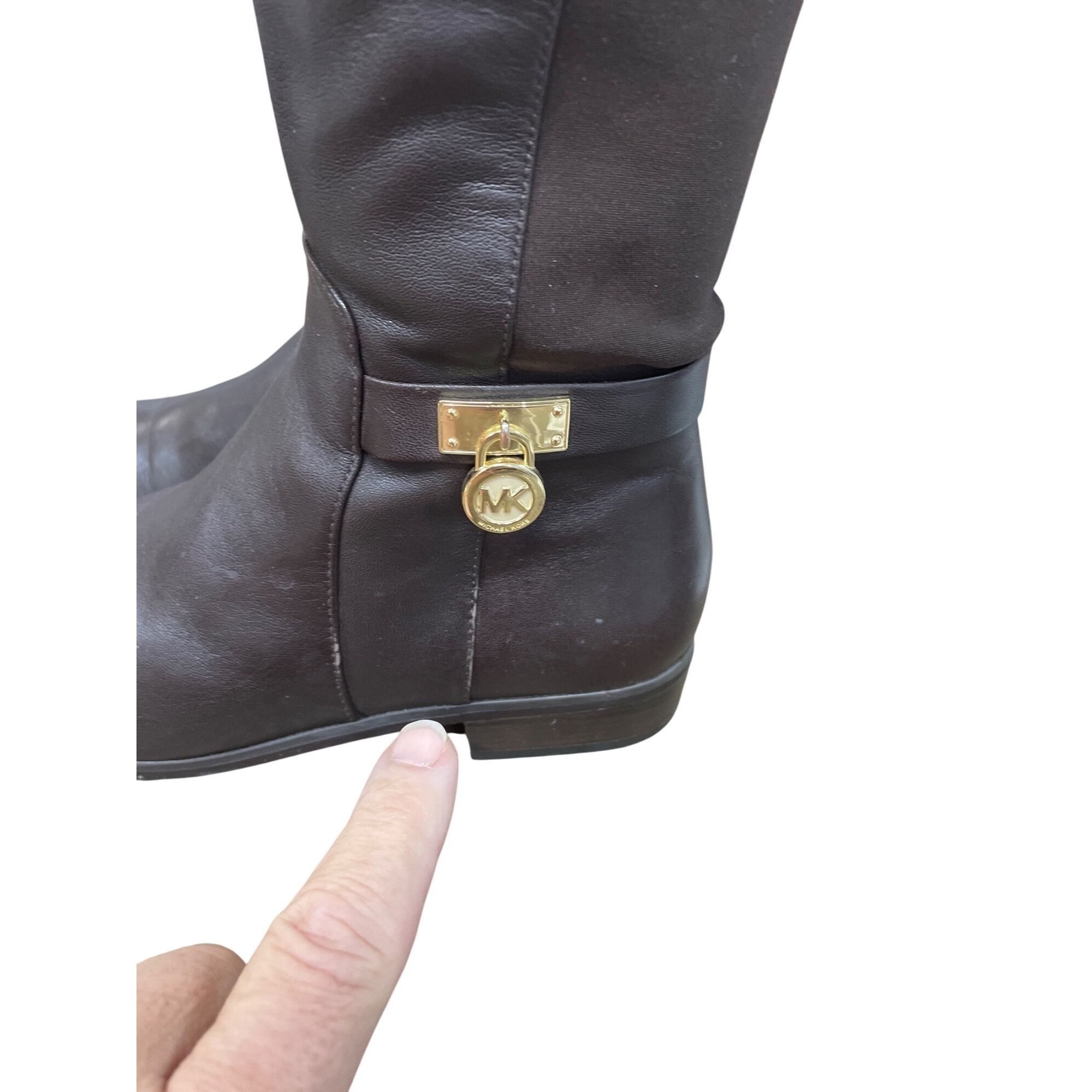 Michael Kors Michael Kors womans brown leather below knee riding boots sz Size US 6 / IT 36 - 9 Thumbnail