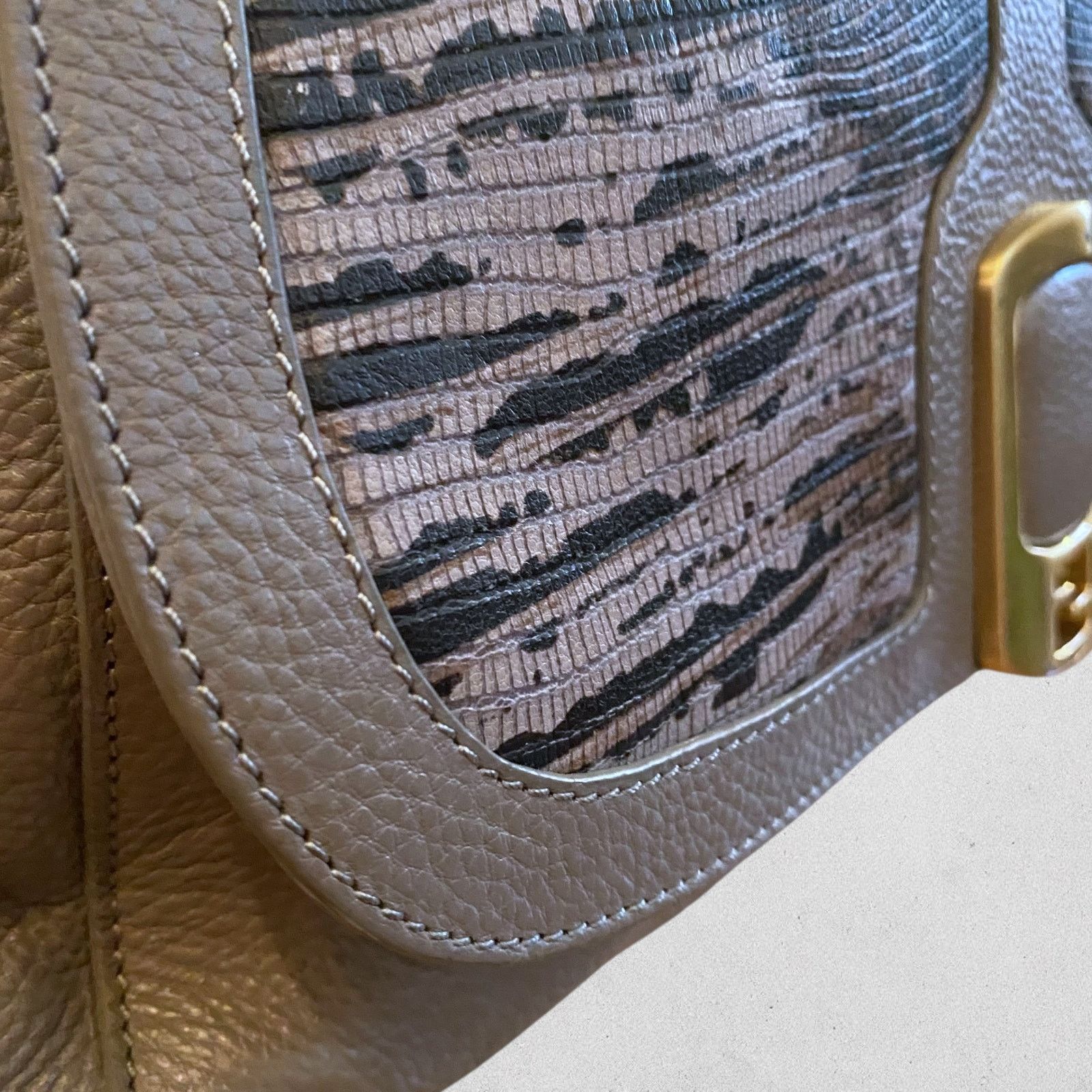 Fendi Fendi Python Trimmed Anna Shoulder Bag Size ONE SIZE - 10 Thumbnail
