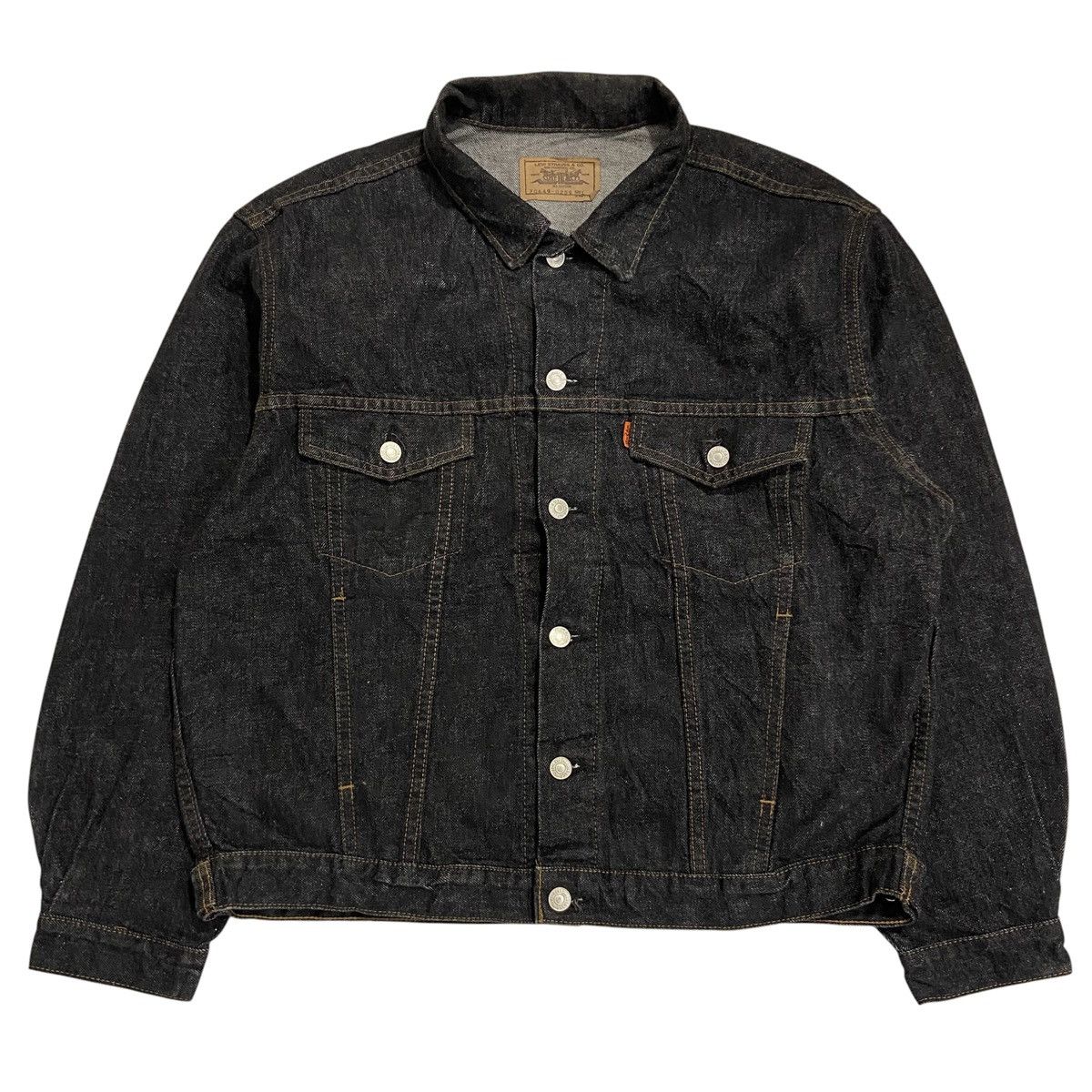 80s Levis Orange Tab Trucker Denim Jacket - J02 Button