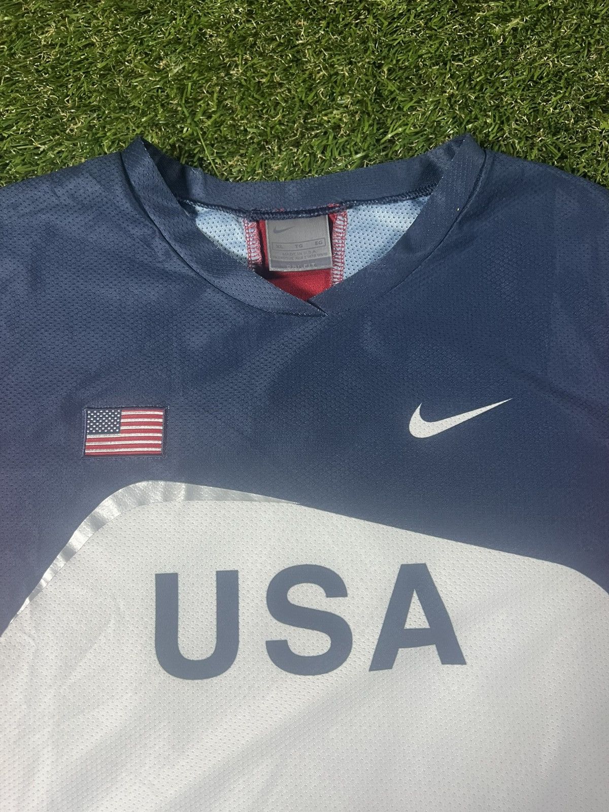Nike Vintage Y2k USA Soccer Netted Streetwear MLS Olympic Jersey Size US S / EU 44-46 / 1 - 3 Thumbnail
