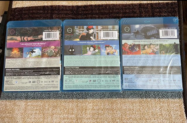Other Studio Ghibli Film Blu-ray + DVD 3 Movie Collection Set Size ONE SIZE - 3 Thumbnail