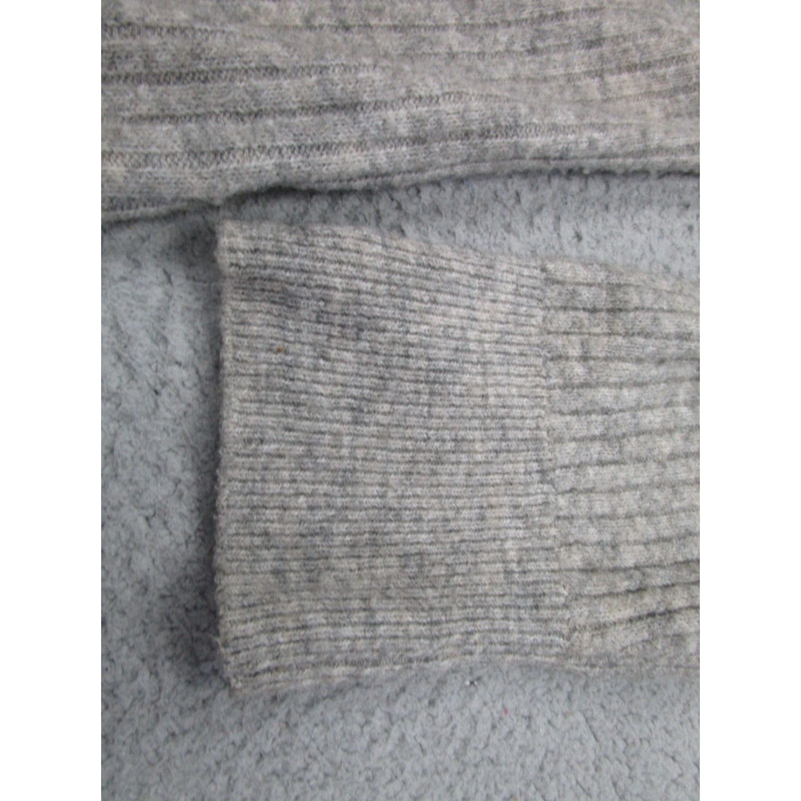 H&M H&M Sweater Womens Large Gray High Neck Ribbed Knit Pullover Oversized Baggy Size L / US 10 / IT 46 - 4 Thumbnail