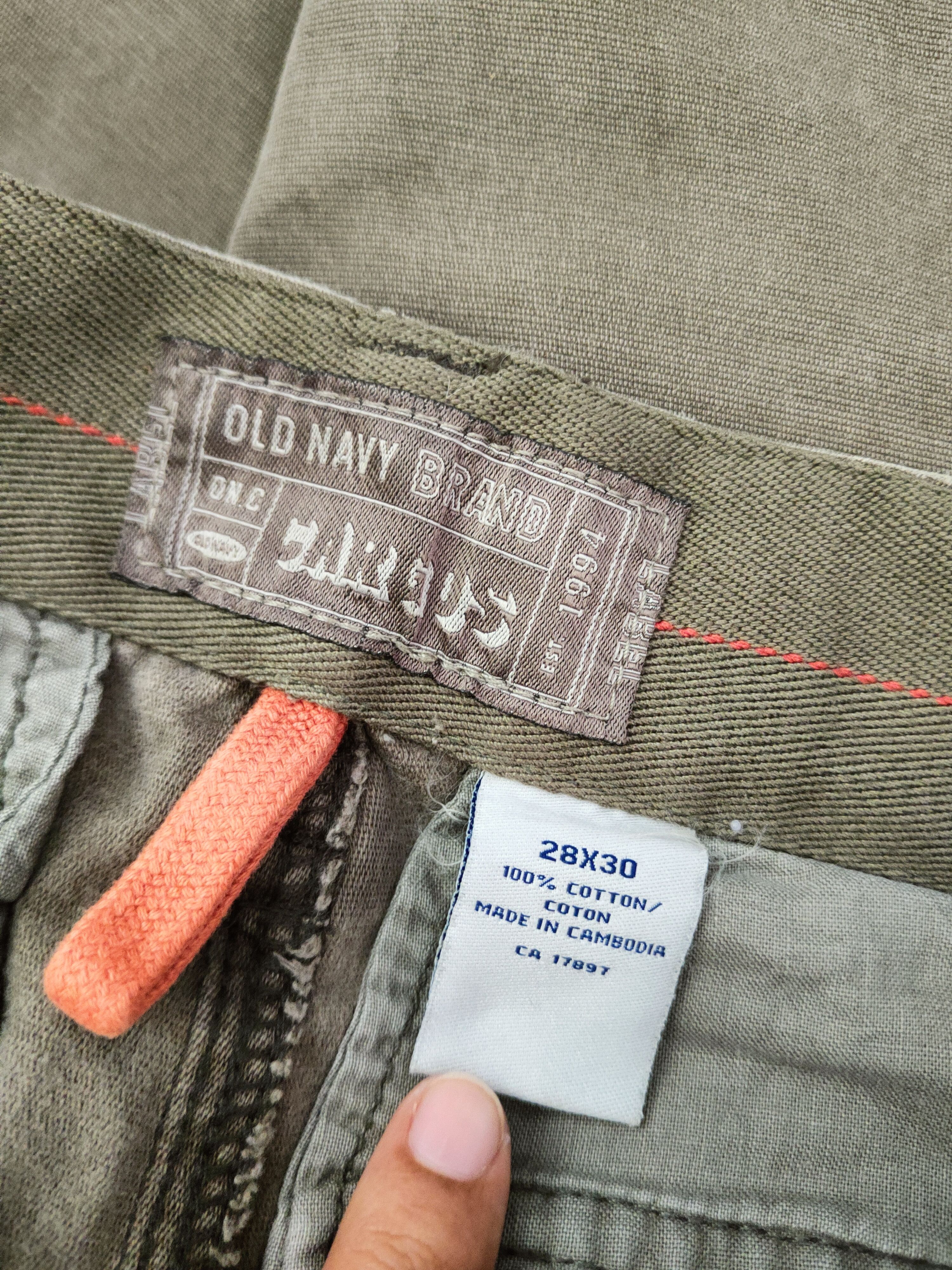 Japanese Brand DL Old Navy Brown Multipocket Cargo Pants #46-393 Size US 28 / EU 44 - 14 Thumbnail